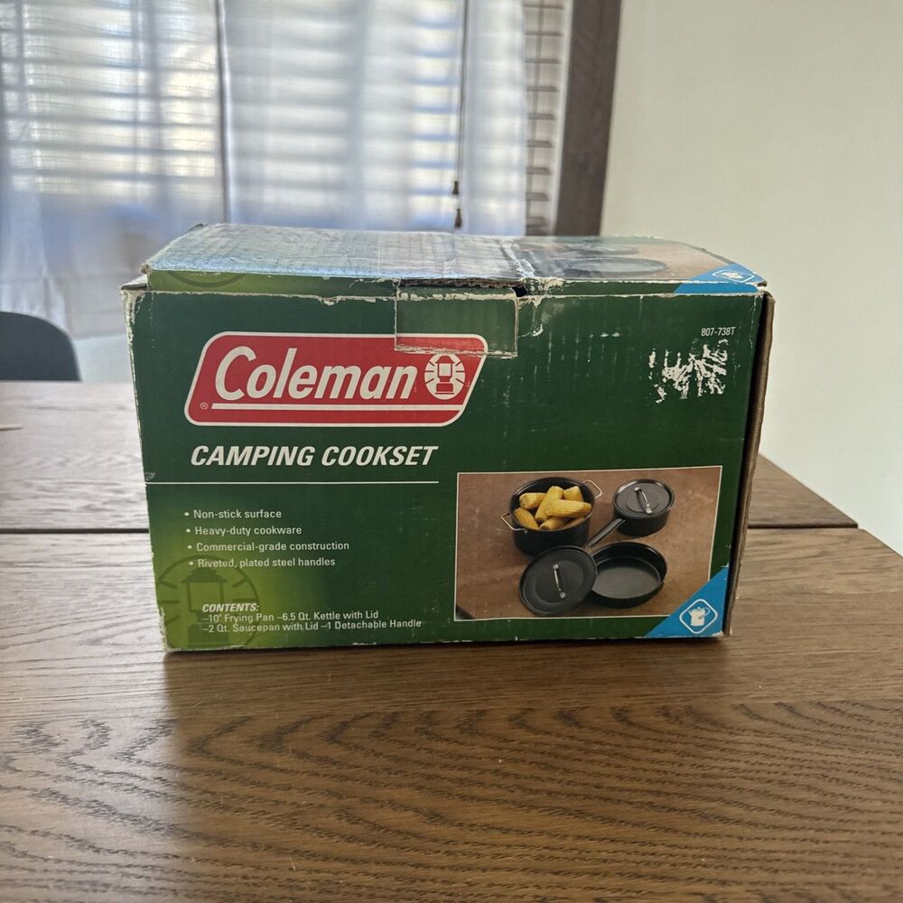 New Coleman Camping 6pc Cookset Non Stick